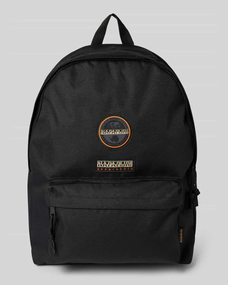 Napapijri Rucksack mit Label-Badges Modell 'VOYAGE 3 Black