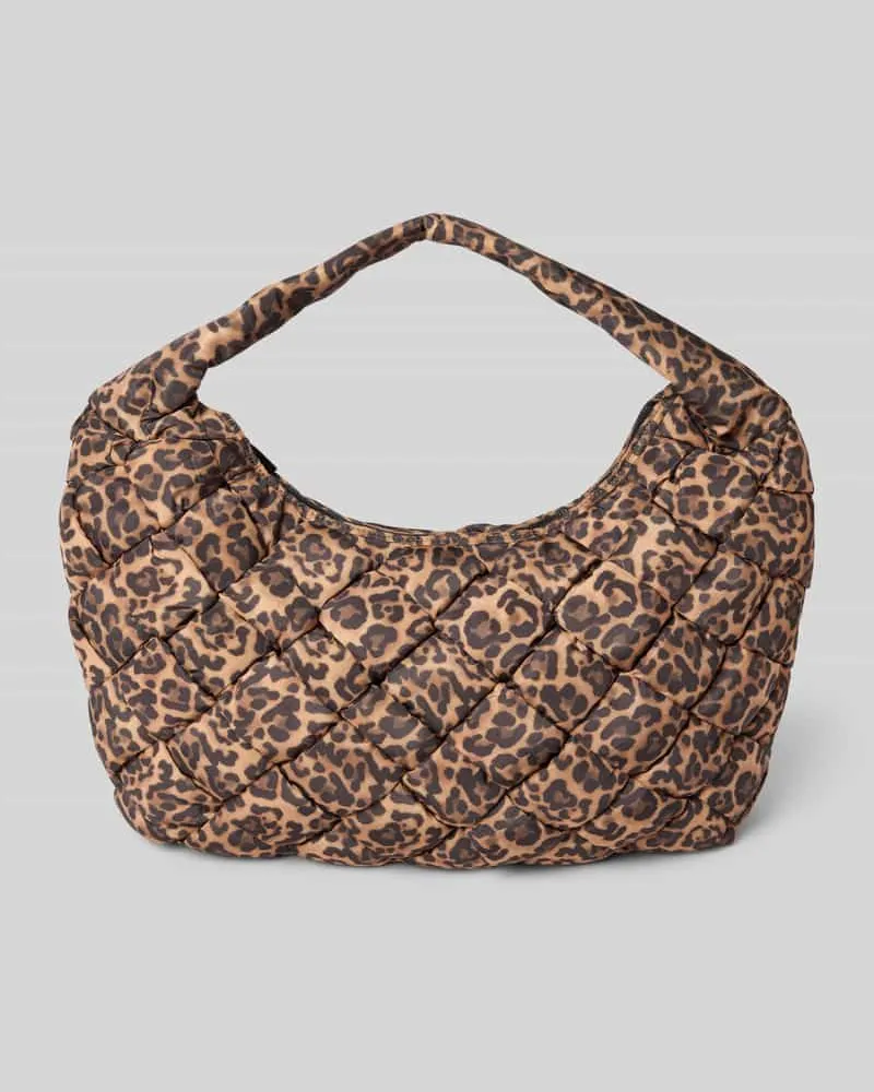 Liebeskind Shoulder Bag in Stepp-Optik Modell 'Bo Mittelbraun