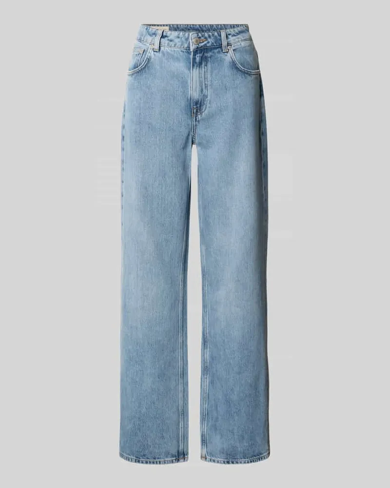 Gant Wide Leg Jeans im 5-Pocket-Design Hellblau