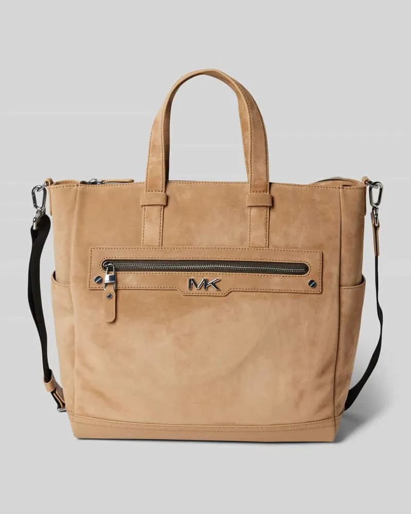 Michael Kors Handtasche mit Label-Applikation Modell 'VARICK Camel