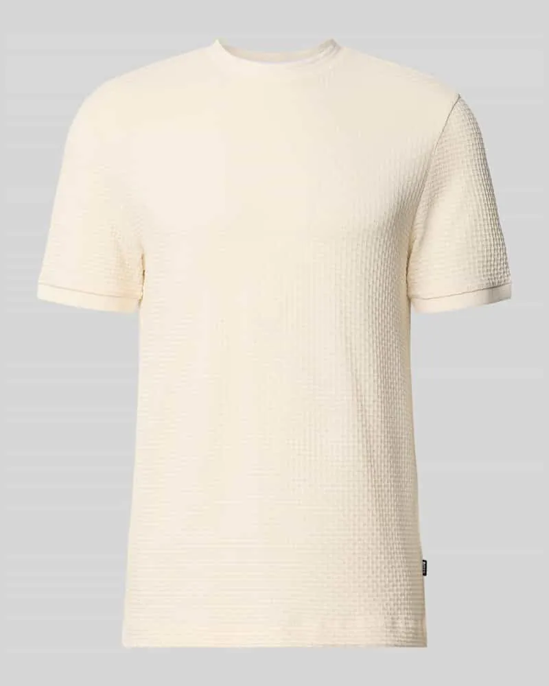HUGO BOSS Regular Fit T-Shirt aus reiner Baumwolle Modell 'H-thompson 82 Offwhite
