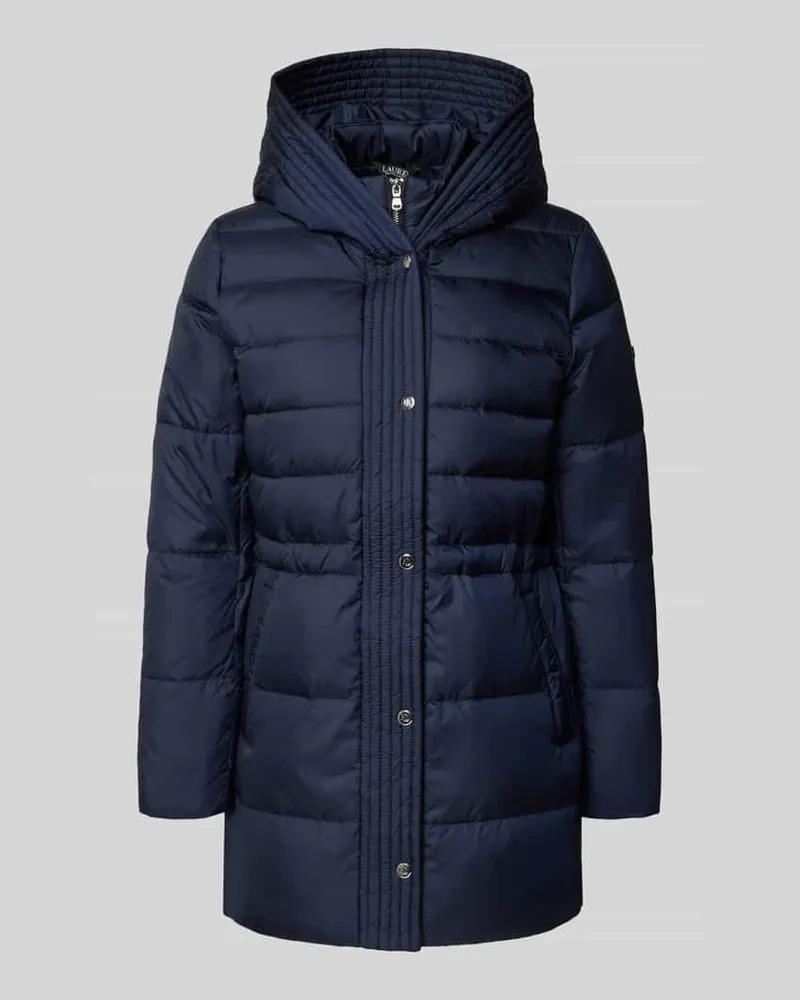 Ralph Lauren Daunenmantel mit Kapuze Dunkelblau