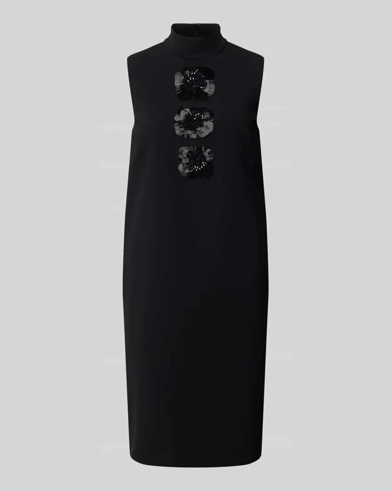 Max Mara Abendkleid mit Pailletten-Applikation Modell 'EBACINO Cognac