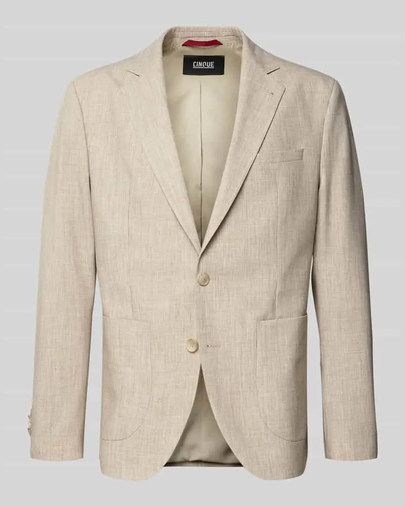 cinque Slim Fit 2-Knopf-Sakko mit Viskose-Anteil Modell 'DATI Beige