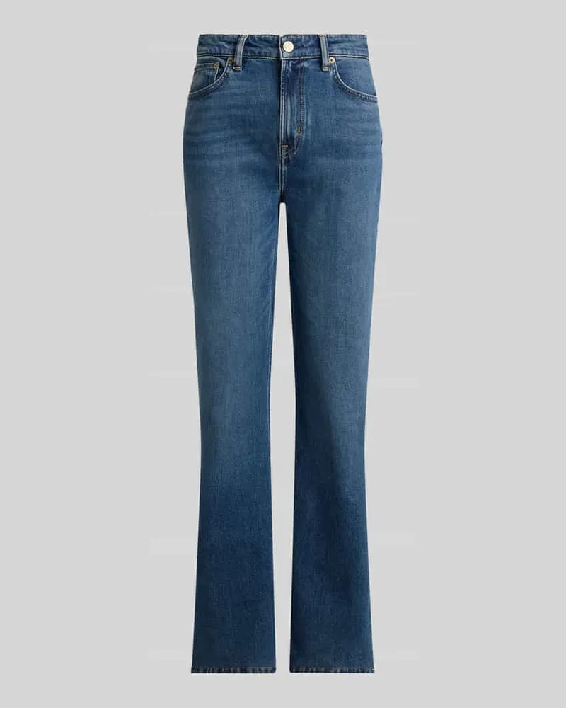 Ralph Lauren Straight Fit Jeans aus Baumwoll-Mix im 5-Pocket-Design Jeansblau