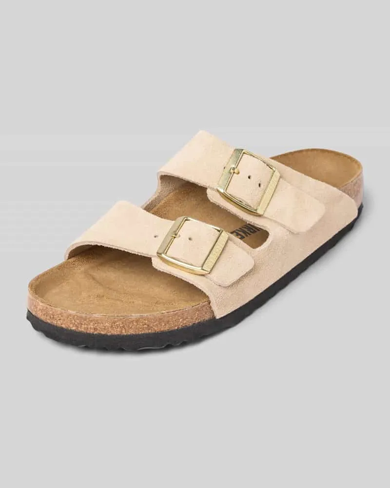 Birkenstock Sandalen mit Dornschließe Modell 'Arizona Beige