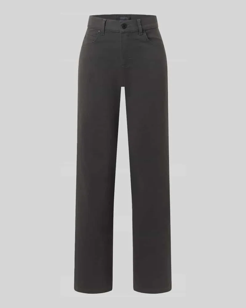 ANGELS  Regular Fit Hose mit High Waist Modell 'LARA Graphit