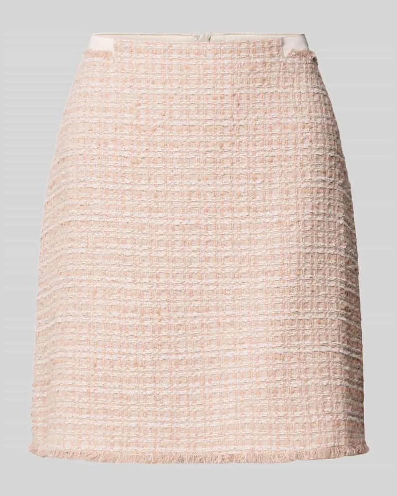 HUGO BOSS Minirock mit Strukturmuster Modell 'Vetona Hellrosa