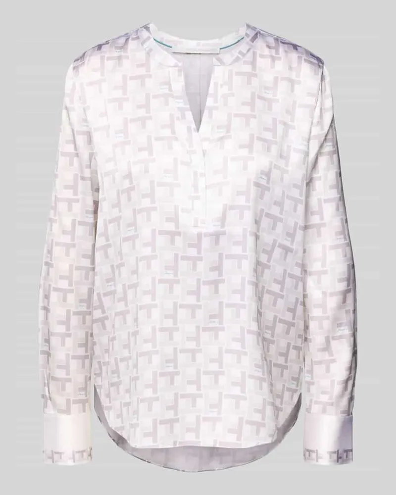 Herzen's Angelegenheit Regular Fit Bluse aus Seiden-Mix Hellgrau