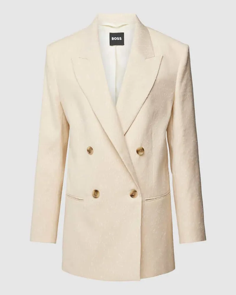 HUGO BOSS Blazer mit Knopfverschluss Modell 'Jarmina Sand