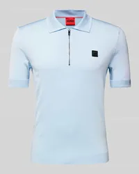 HUGO BOSS Regular Fit Poloshirt mit Label-Patch Modell 'Sayfong Sky