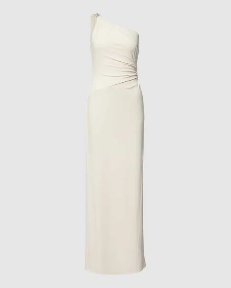 Ralph Lauren Abendkleid mit Zierbesatz Modell 'BELINA Offwhite