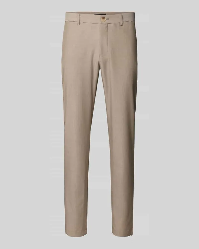 Matinique Skinny Fit Hose mit Eingrifftaschen Modell 'liam Beige