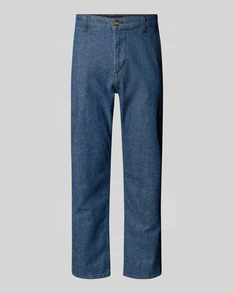 Marc O'Polo Straight Leg Chino aus Baumwoll-Mix Modell 'KALMO Jeansblau
