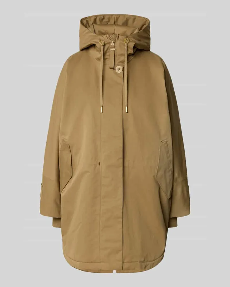 G-Lab Regular Fit Mantel aus Baumwoll-Mix Modell 'Feli Beige