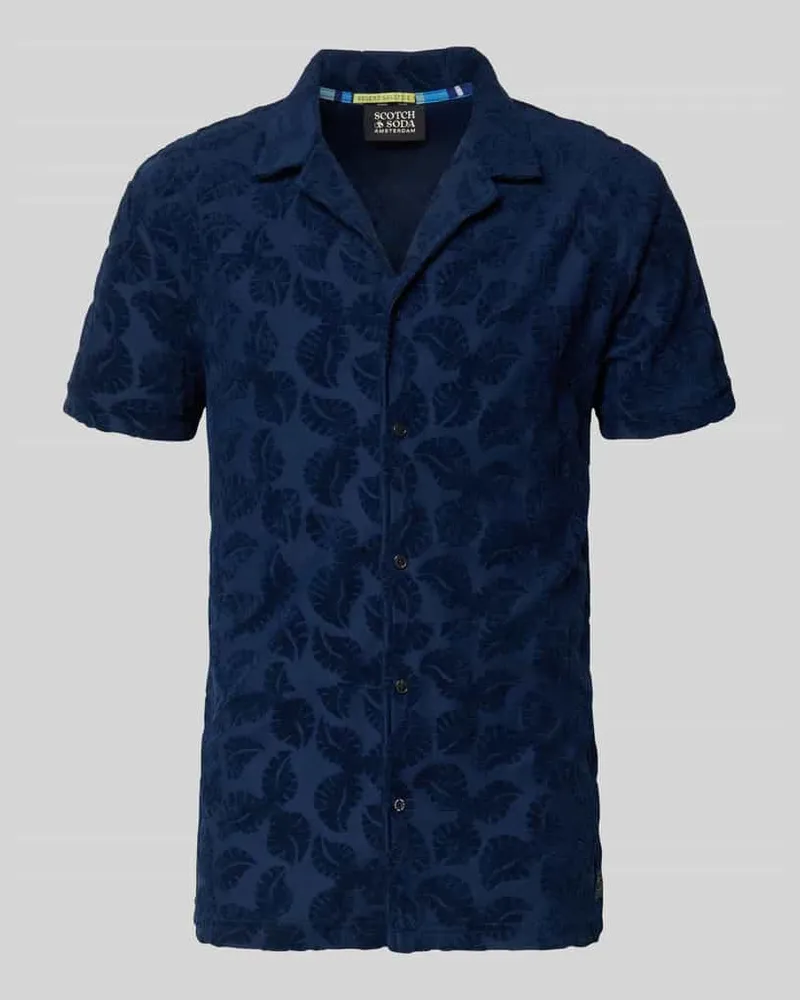Scotch&Soda Regular Fit Freizeithemd Modell 'TERRY Marine