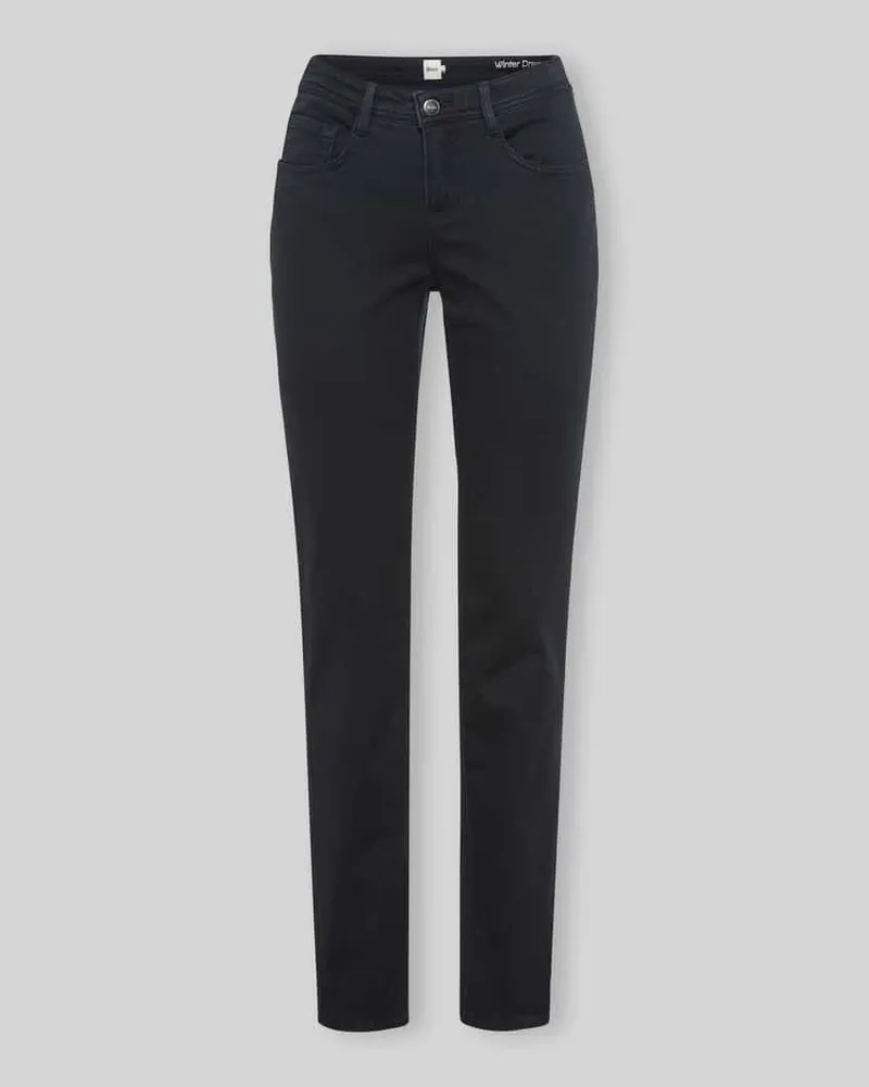Brax Regular Fit Gerade Hose aus Lyocell-Mix mit Modal-Baumwoll-Anteil Modell 'MARY Marine