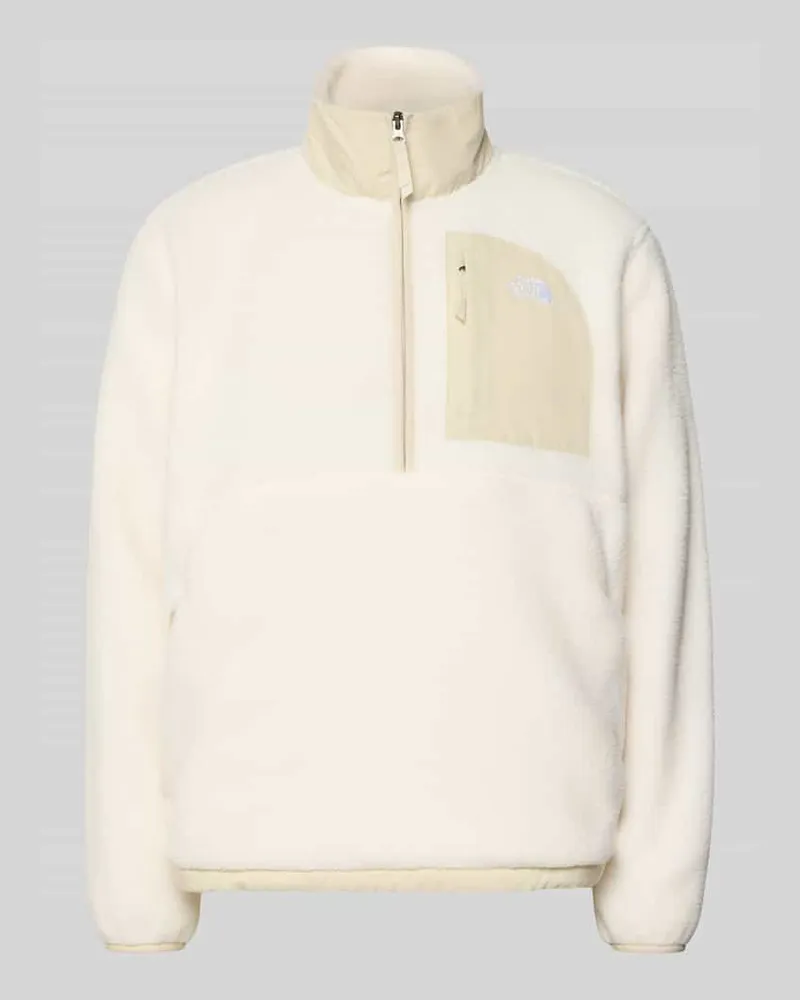 The North Face Fleecepullover mit Napoleontasche Modell 'YUMIORI Offwhite