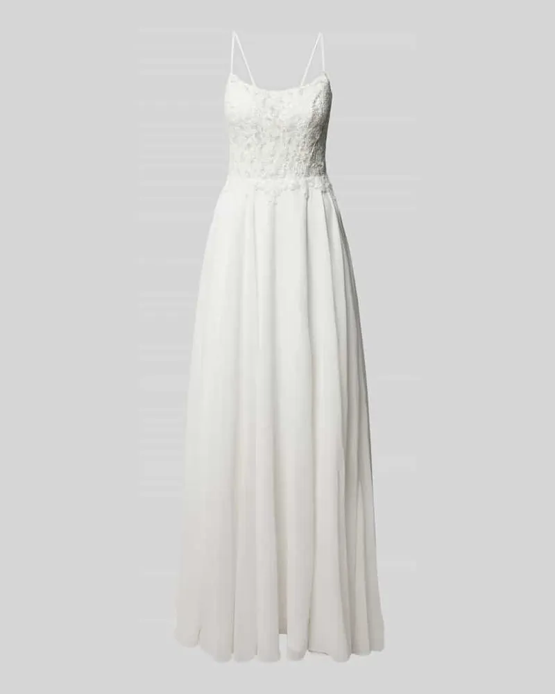 Mascara Brautkleid inklusive Stola mit Spitze Offwhite