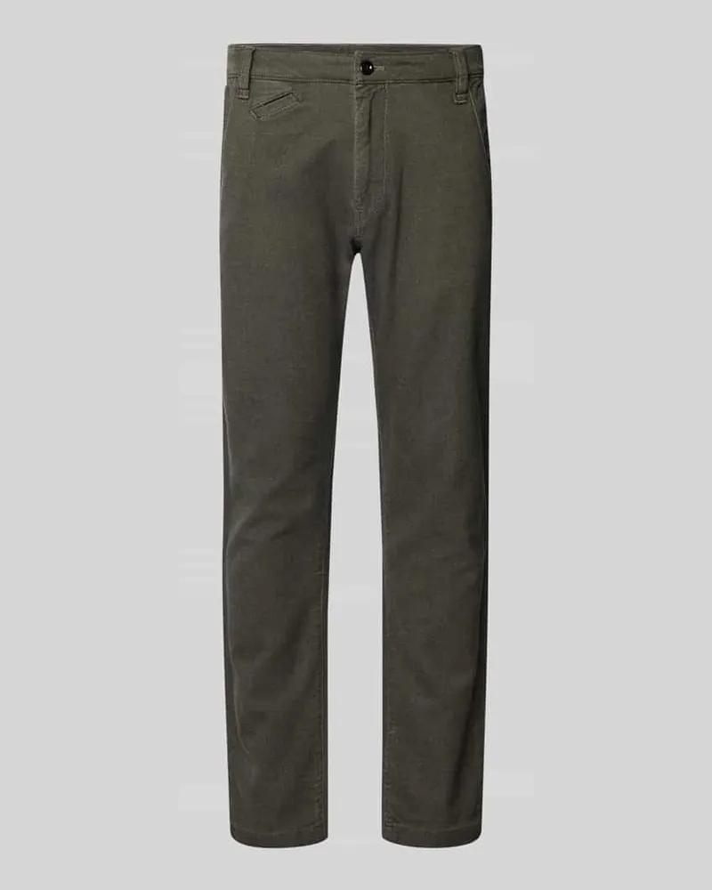 G-STAR RAW Slim Fit Chino mit Eingrifftaschen Modell 'Bronson Schlamm