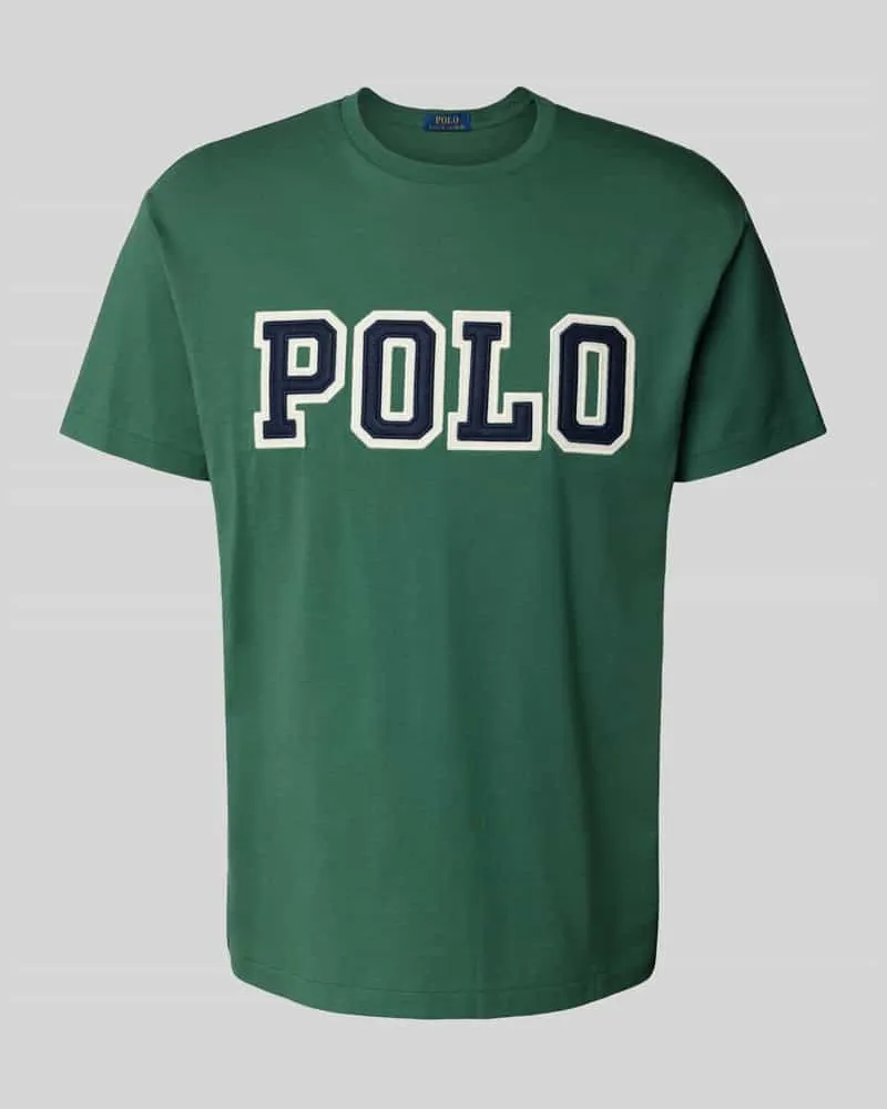 Ralph Lauren Classic Fit T-Shirt mit Label-Stitching Dunkelgruen