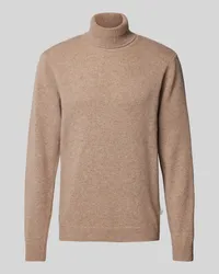 Casual Friday Rollkragenpullover mit Label-Detail Modell 'Karl Camel