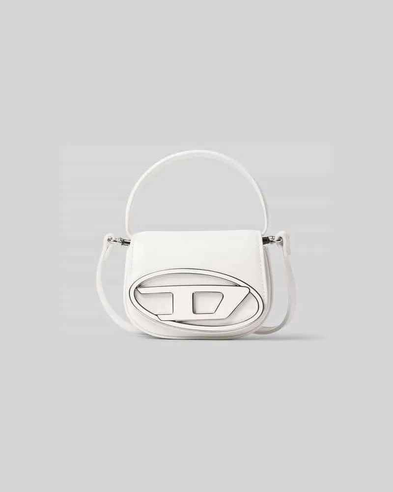 Diesel Handtasche mit Label-Detail Silber
