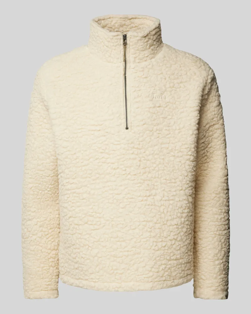 forét Strickpullover mit Stehkragen Modell 'WAVE Offwhite