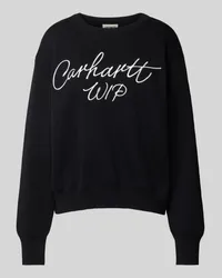 Carhartt WIP Strickpullover mit Label-Stitching Black