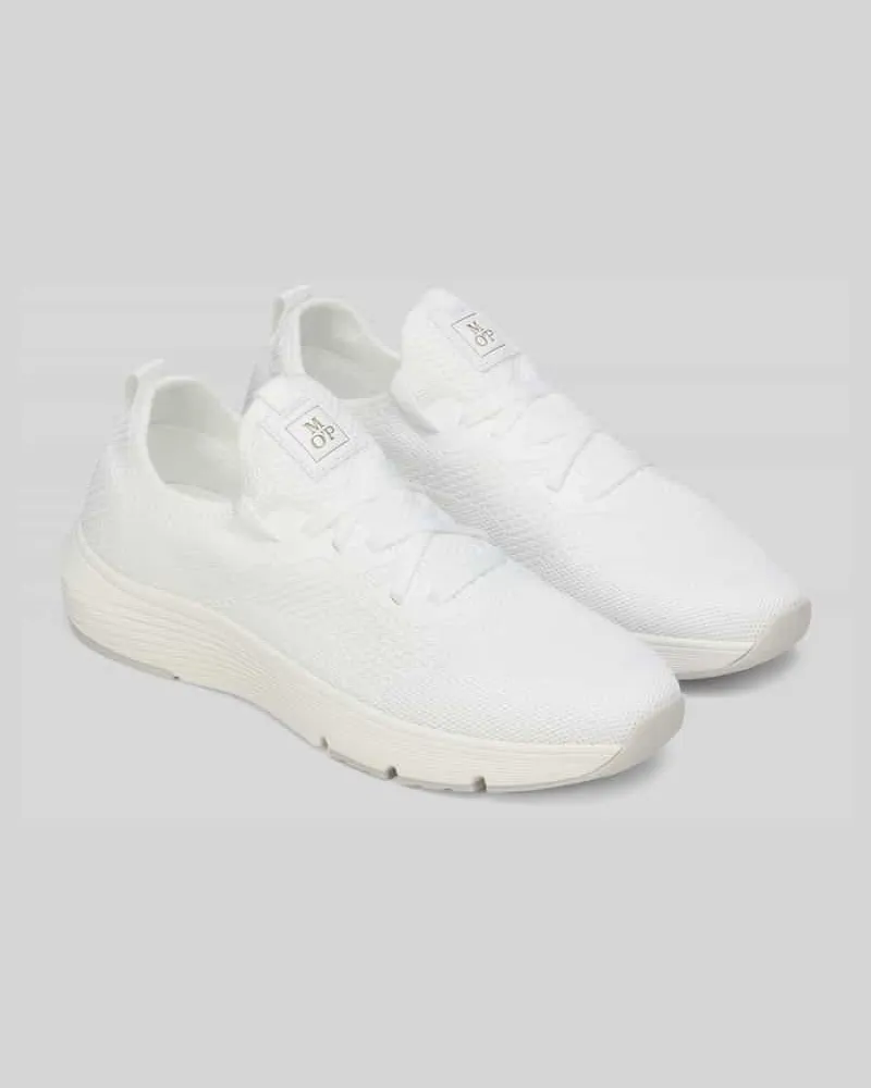 Marc O'Polo Low Top Sneaker mit Logo-Patch Weiss