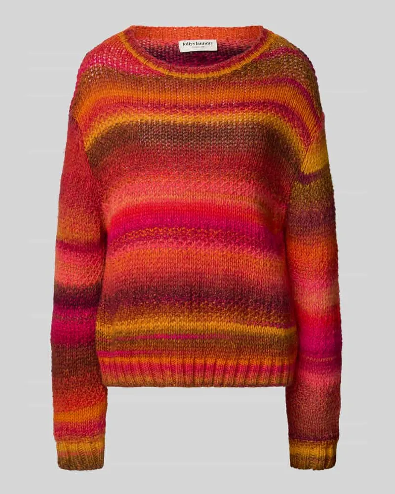 Lollys Laundry Strickpullover mit Rundhalsausschnitt Modell 'Fairhaven Rot