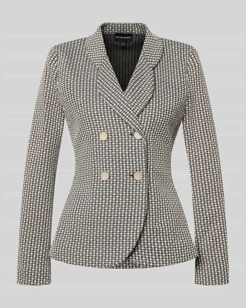 Emporio Armani Slim Fit Blazer mit Reverskragen Beige
