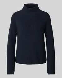 Marc O'Polo Langarmpullover mit Stehkragen Marine