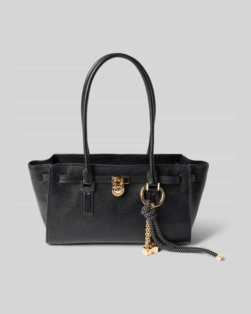 Michael Kors Handtasche mit Label-Anhänger Modell 'HAMILTON Black