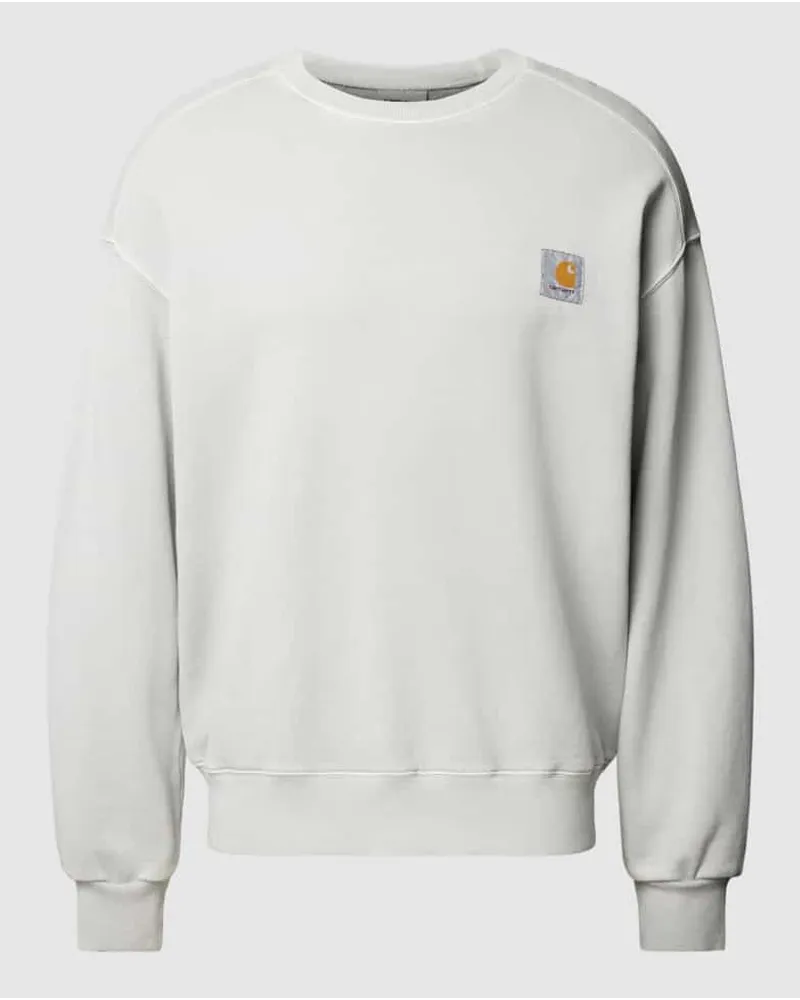 Carhartt WIP Sweatshirt mit Label-Detail Hellgrau