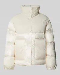 Armani Exchange Steppjacke mit Stehkragen Offwhite