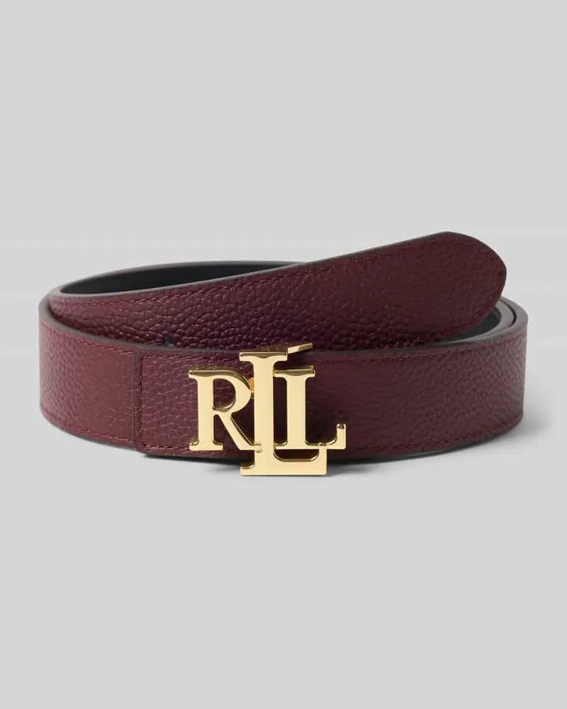 Ralph Lauren Gürtel aus echtem Rindsleder Modell 'REV Bordeaux