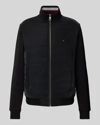 Tommy Hilfiger Sweatjacke mit Stehkragen Black