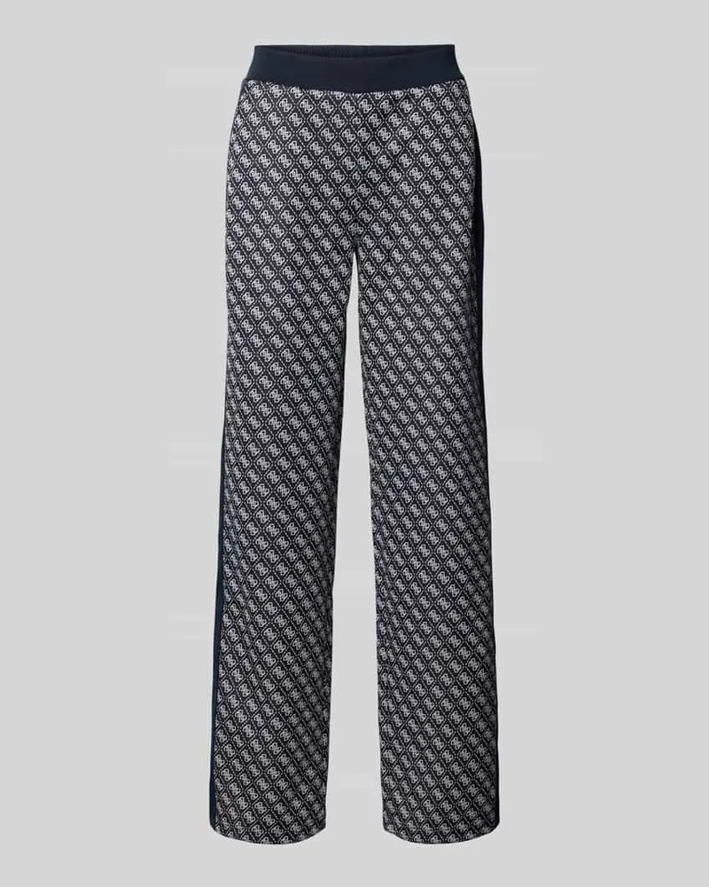 Guess Wide Leg Sweatpants im Allover-Look Modell 'MAYA Marine