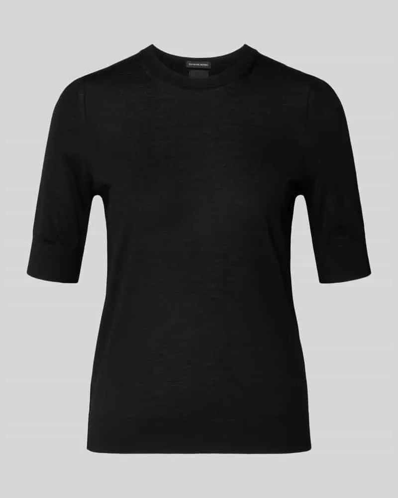 HUGO BOSS Regular Fit Pullover aus reiner Schurwolle Modell 'FARBELLA Black