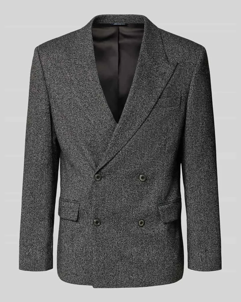 McNeal Slim Fit Sakko mit Pattentaschen Black