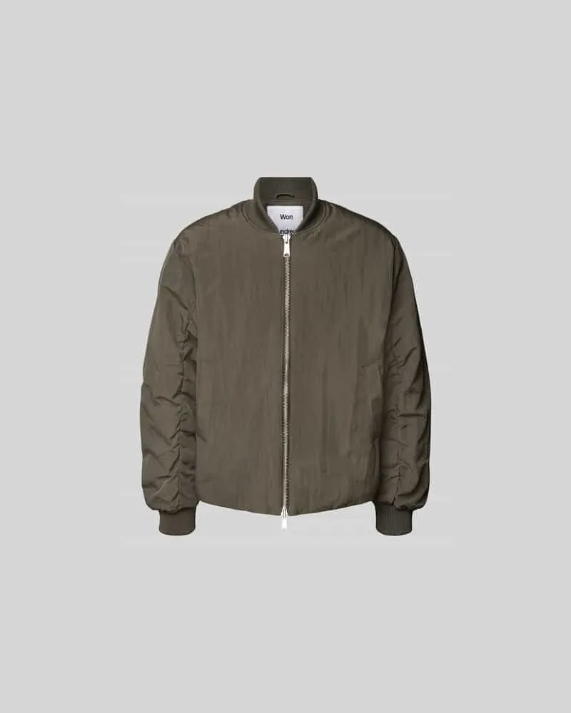 Won Hundred Bomberjacke mit Eingrifftaschen Oliv