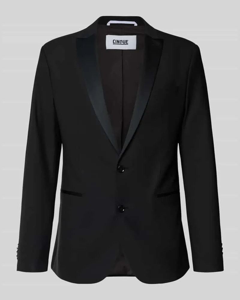 cinque 2-Knopf-Sakko mit Reverskragen Modell 'FESTONE Black