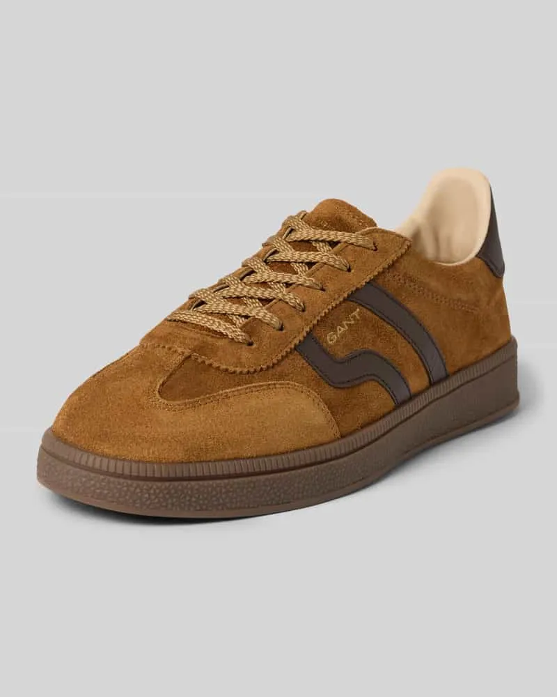 Gant Sneaker aus echtem Rindsleder Modell 'Cuzima Cognac