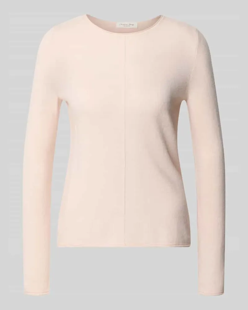 Christian Berg Regular Fit Strickpullover aus reinem Kaschmir Hellrosa