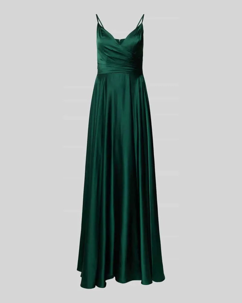 Mascara Abendkleid in Wickel-Optik Dunkelgruen