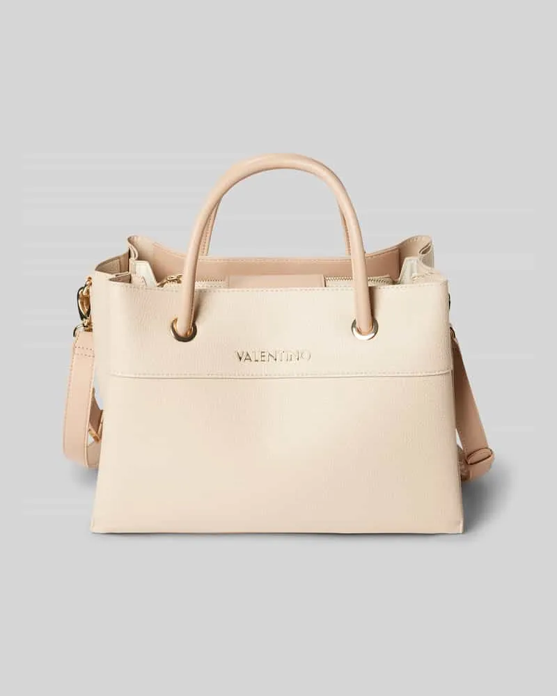 Valentino Garavani Handtasche mit Label-Applikation Modell 'ALEXIA Ecru