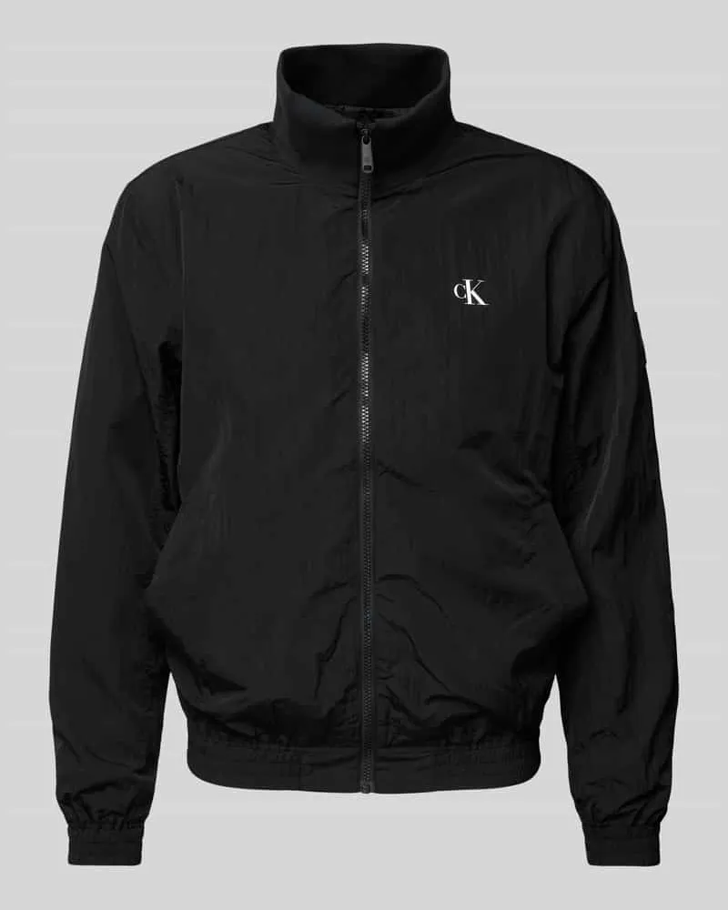 Calvin Klein Jacke mit Stehkragen Black
