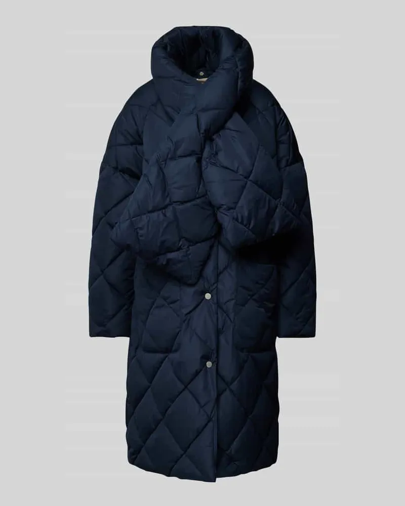 Barbour Steppmantel mit Label-Stitching Modell 'Brigitte Marine