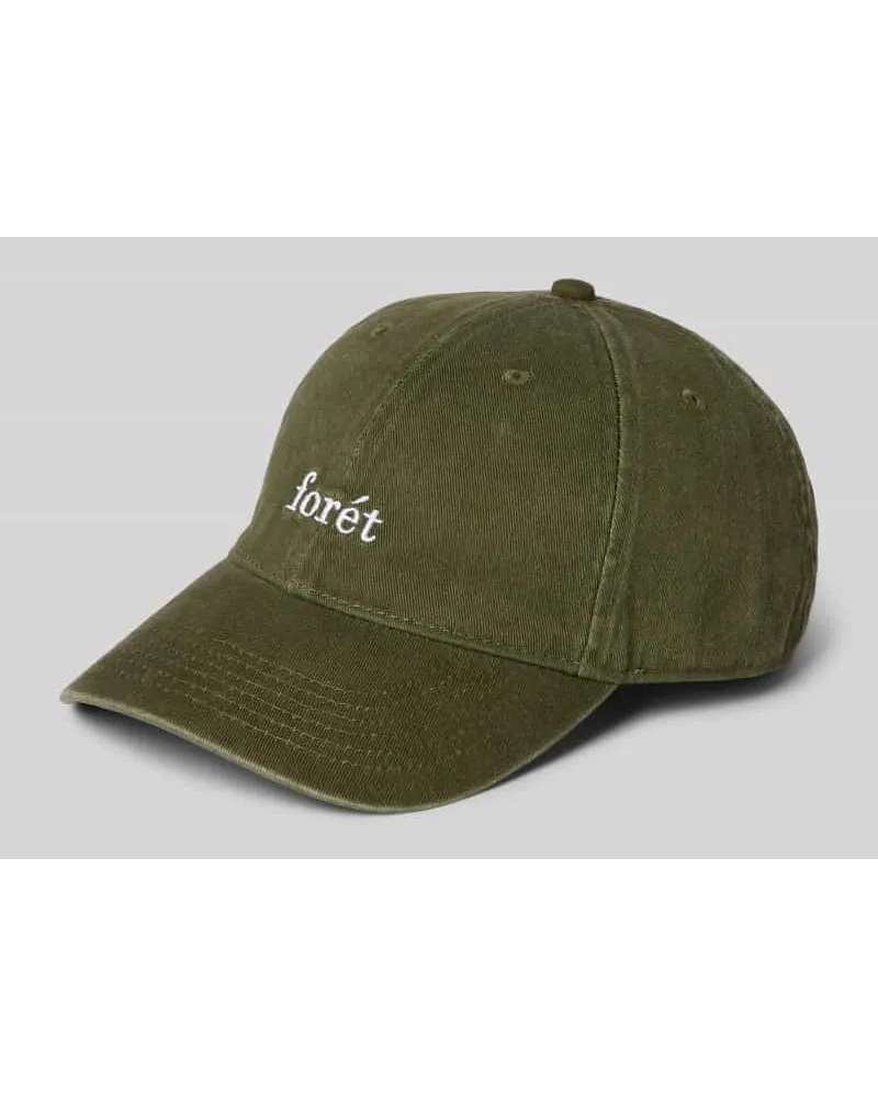 forét Cap mit Label-Stitching Khaki